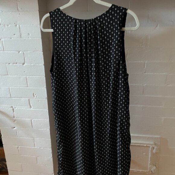 H&M Navy/White Shift Dress with Tie - Picture 3 of 6